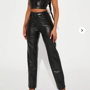 Fashion nova truly chic faux leather pants